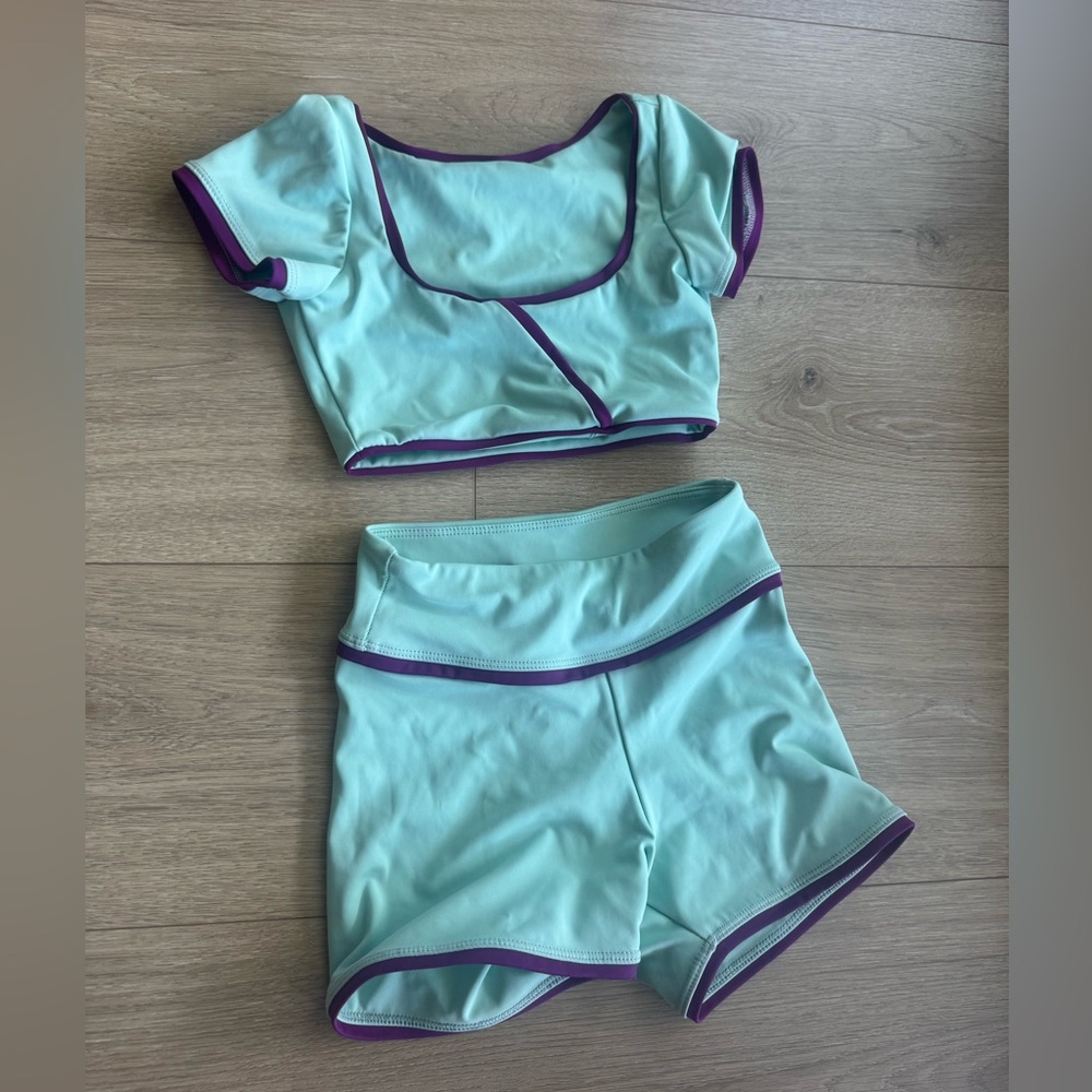 Mint Green and Purple Tiger Friday set